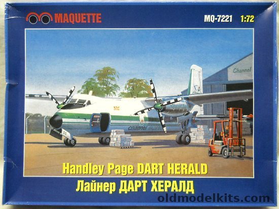 Maquette 1/72 Handley Page Dart Herald Channel Express Airlines or BIA British Island Airways - (ex-Frog), MQ-7221 plastic model kit